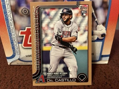 2025 Topps Update Adrian Del Castillo US267 Rookie Debut Gold /2025 Diamondbacks - Image 1 of 2