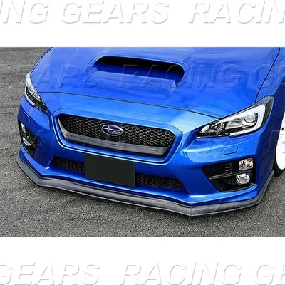 APTO 2015-2021 SUBARU WRX STI ESTILO CS NEGRO SIN PINTAR CARROCERÍA DELANTERA PARACHOQUES LABIO 3 PIEZAS Foto 1 de 4