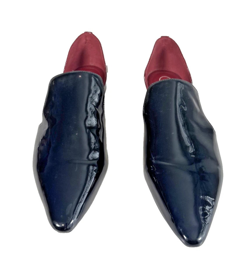 Zapatos planos sin cordones Calvin Klein Elin charol negro 9 para mujer Foto 1 de 4