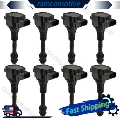 8 x Bobinas de encendido para Nissan TITAN NV2500 NV3500 5,6 L 2012-2015 Foto 1 de 4