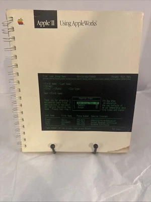 Libro de tutoriales Apple II de colección 1986 con AppleWorks manual RARO DIFÍCIL DE ENCONTRAR Foto 1 de 4
