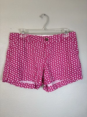 Chinos antiguos azul marino para mujer con 6 bolsillos cortos con estampado de concha rosa con 6 delanteros planos 100 % algodón Foto 1 de 4