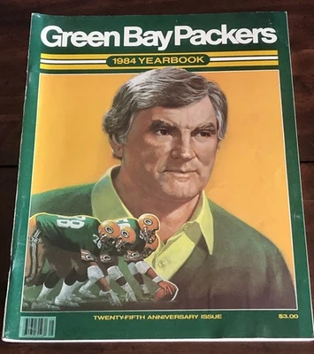 1984 Green Bay Packers Yearbook Forrest Gregg Cover - no creases - Image 1 of 2
