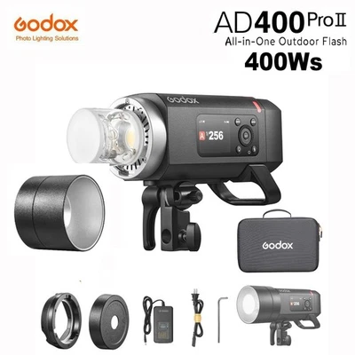 GODOX AD400 Pro II AD400Pro II 2.4G 1/8000 HSS 400Ws Outdoor-Blitz Blitzgeräte. - Bild 1 von 4