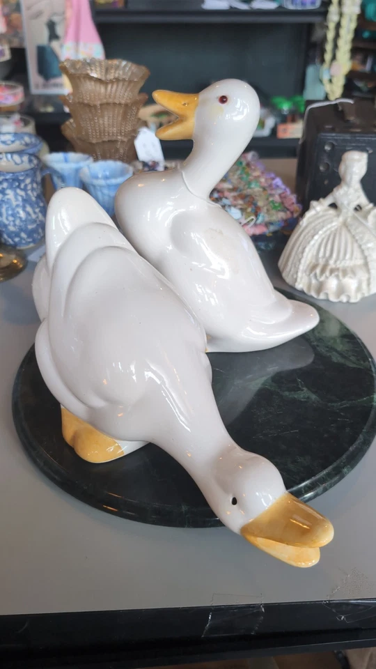 Gansos blancos ojos rojos vintage años 80 grande ROSENTHAL NETTER porcelana Foto 1 de 1