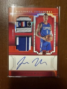 2023-24 Panini National Treasures Jordan Miller /8 Red Rookie Dual Patch Auto - Picture 1 of 11