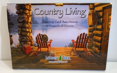 Leanin Tree Greeting Cards Box Set COUNTRY LIVING By Sandy Bergeron 20pc USAMADE - Image 1 of 4