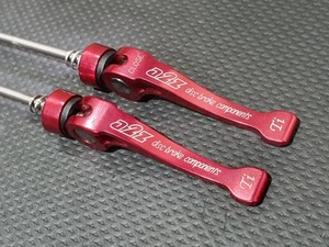 A2Z Titanium Ti MTB Skewers (O.L.D: 100mm / 135mm) Burgundy / Maroon - Picture 1 of 6