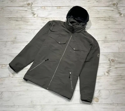 Jack Wolfskin Abrigo Chaqueta Impermeable Con Capucha Exterior Hombres Talla XL Marrón Foto 1 de 4
