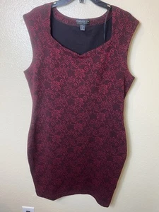 Forever 21 Women's Sleeveless 1X Knee Length Red Dress - Picture 1 of 3