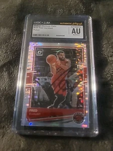 Fred VanVleet Signed 2020-21 Optic Pulsar IP Auto Card Slab CGC/JSA Raptors - Picture 1 of 2