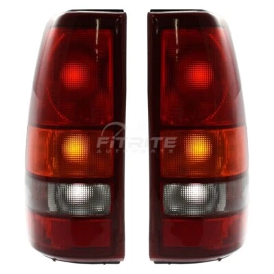 Nuevo Juego de 2 Conjunto de Lámpara Trasera Lateral Izquierda y Derecha Gmc Sierra 1500 para 1999-2003 Foto 1 de 4