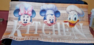 Disney Mickey Mouse Extra Large  Kitchen Mat 19.25" X 31" - Minnie Mouse Donald - Изображение 1 из 3