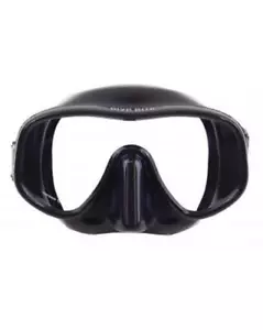 Maschera subacquea Dive Rite 150 senza cornice basso volume obiettivo singolo silicone nero - Foto 1 di 1