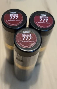 3x Revlon Super Lustrous Lipstick - Creme - 777 Vampire Love - Picture 1 of 1
