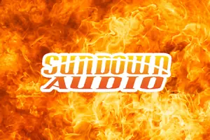 Sundown AUDIO Amp Subwoofer Stereo COMPETITION CAR Truck WINDOW STICKER DECAL - Bild 1 von 1