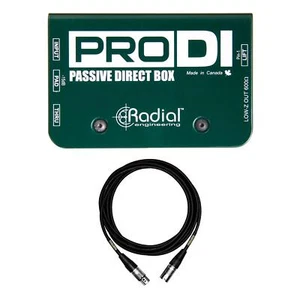 Radial Engineering PRO DI w/ Premium 15-foot XLR Mogami Microphone Cable Bundle - Picture 1 of 7