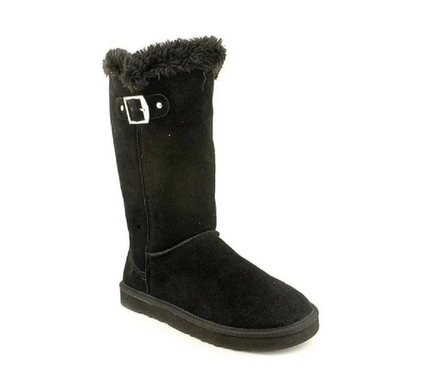 Botas de media pantorrilla Style & Co Bode para mujer negras de gamuza a la moda talla 6M EE. UU. Foto 1 de 3