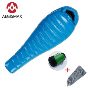 AEGISMAX D Series Ultralight Mummy 650FP Duck Down Sleeping Bag Outdoor Camping - Picture 1 of 29
