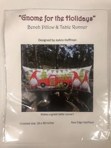 Wichtel für die Feiertage Bank Kissen & Tischläufer Muster 16X38" Rot LKW - Bild 1 von 2