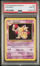 Carte Pokemon Kadabra 32/102  Set De Base FR édition 2 PSA 8