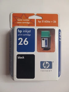 HP26 Black Ink Cartridge NEW Old Stock Never Opened EXP 4/03 - Picture 1 of 2