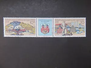 RDA 1980 Mi-Nr. DD WZd454 DD 2532 + 2533 exposición Zella-Mehlis Suhl estampado - Imagen 1 de 2