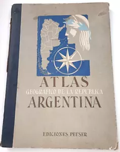 ARGENTINE GEOGRAPHIE ATLAS DE LA REPUBLICA ARGENTINA 31 CARTES 1945 FOLIO - Picture 1 of 6