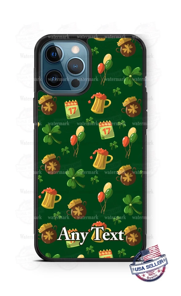 Funda Teléfono Trébol Cerveza Día de San Patricio iPhone 16Pro Max Samsung Google Moto 5g Foto 1 de 4