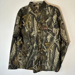 Woolrich Hemd Herren Gr. M Camouflage Langarm Outdoor Jagd belüftet Button Down - Bild 1 von 12
