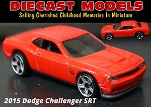 2015 DODGE CHALLENGER SRT DEMON RED; STUNNING HOT-WHEELS DIECAST SCALE MODEL CAR - Picture 1 of 16