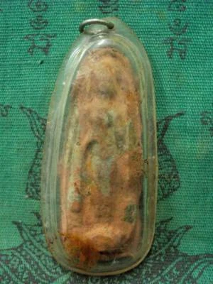 Phra Buddha Standing Sukhothai Magic Ancient Talisman Old Thai Amulet Pendant - Image 1 of 4
