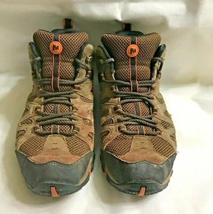 Botas secas para hombre Merrell Deverta Mid Vent Select talla 8 marrones/negras/naranja - Imagen 1 de 12