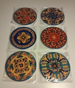6 Pièces/Set Dessous De VerreEn Ceramique