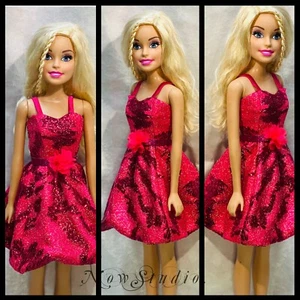 hot pink   dress made for my best fashion friend barbie . - Picture 1 of 1
