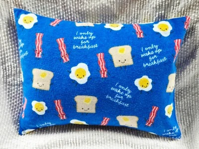 12 x 16 путешествий акцент наволочка / завтрак бекон яйца фланель путешествий наволочка - Изображение 1 из 4
