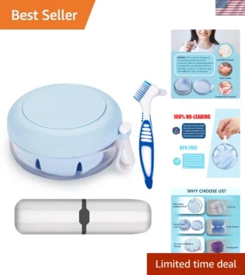 Juego de caja retenedor listo para viajar: funcionalidad sin fugas y práctico cepillo de limpieza Foto 1 de 4