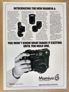 1989 Mamiya 6 6x6 'Introducing' Camera vintage print Ad - Picture 1 of 1