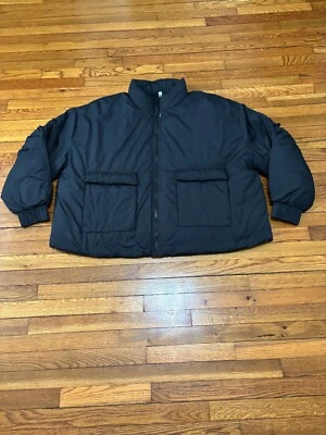 Fabletics Black Puffer Womens Jacket Plus Size 4X Polyester Insulated Full Zip - Image 1 of 4