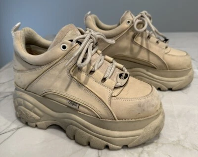 vintage 1990’s BUFFALO LONDON platform Leather sneakers - size 38 - Image 1 of 4