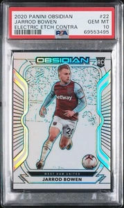 2020/21 Panini Obsidian Jarrod Bowen RC Contra 3/9 West Ham PSA 10 Gem Pop 3 - Picture 1 of 2