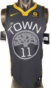 Klay Thompson Golden State Warriors Nike 2017-18 City Authentic Nike Jersey 44 M - Picture 1 of 15
