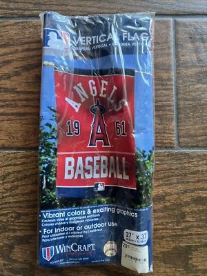 Los Angeles Angels of Anaheim Banner Flag 27 x 37 Wincraft Indoor Outdoor Use - Image 1 of 3