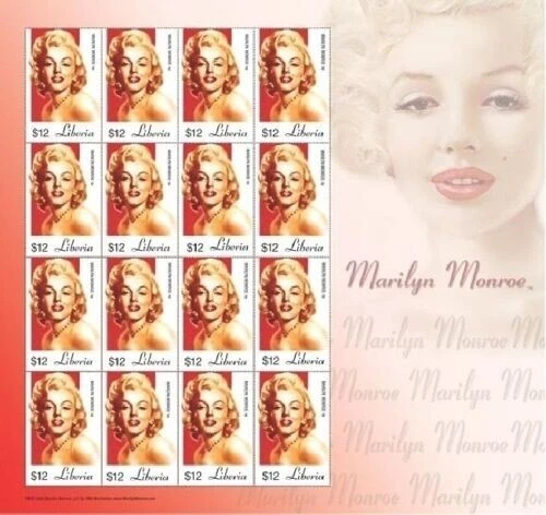 Liberia 2005 - Marilyn Monroe - Hoja de 16 sellos - Scott #2343 - MNH Foto 1 de 1