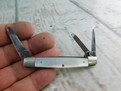 Vtg Robeson Shuredge Humpback Little Whittler Pearl Mop Knife Made 1916-39 - Image 1 of 4