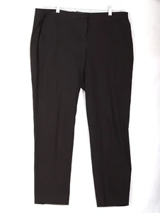 Piazza Sempione Black Trouser Pants Slit Leg Size IT 50 = US 14 - Picture 1 of 12