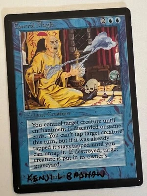 Magic the Gathering MTG Beta Control Magic NM-  (Beta Bob) - Image 1 of 2