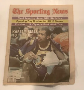 Sporting News Zeitung - 16. April 1984 - Kareem Abdul-Jabbar LA Lakers NBA - SELTEN - Bild 1 von 3