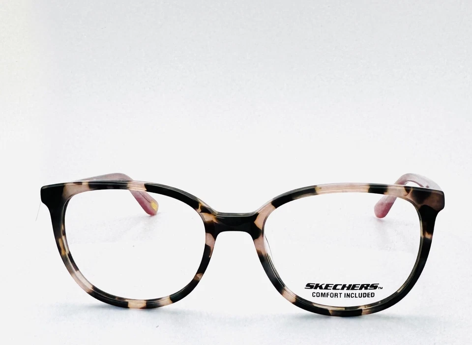 SKECHERS SE50024 074 Tortoise Pink Cat Eye Full Rim Eyeglasses 50-17-140 B:40  - Image 1 of 4