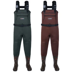 HISEA 200G Insulated Neoprene Fishing Hunting Wader Cleated Bootfoot Chest Wader - Picture 1 of 38